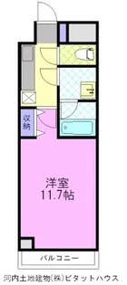 1Kの間取り画像