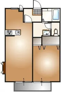 ハイランドハイツ C棟【1階】の間取り