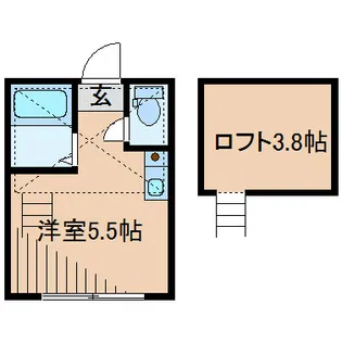ユナイト岸根アッシュビーロード【2階】の間取り