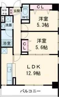 ラフィーネ【6階】の間取り