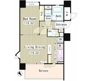 インザガーデン【5階】の間取り