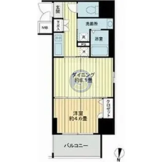 エスリード靱公園【10階】の間取り