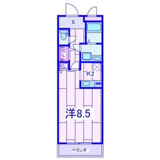 マインツ二俣川【2階】の間取り