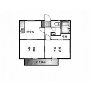 コーポ松栄【2階】の間取り