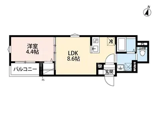 埼玉県さいたま市北区日進町3【アパート】の間取り