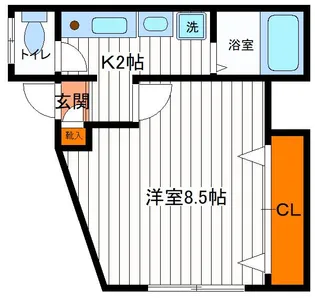 東京都立川市羽衣町3【アパート】の間取り