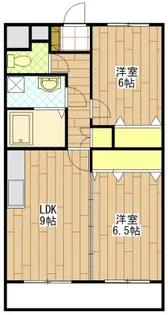 サンライトカーサI【1階】の間取り