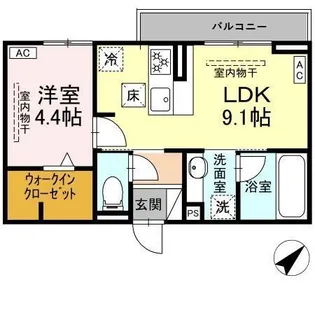 ノブレス【1階】の間取り