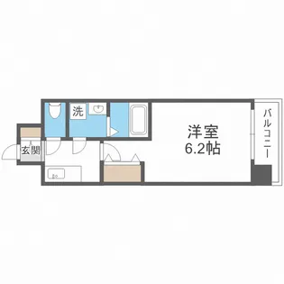 エスリードレジデンス大阪難波【2階】の間取り