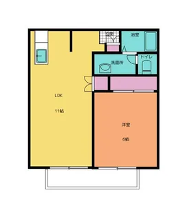 フォーレスト【1階】の間取り