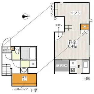 CB大和田フェリア【1階】の間取り