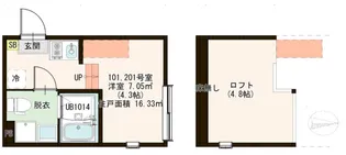 ピノヴィラージュ六町【1階】の間取り