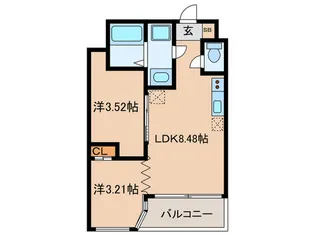 THE GRAND WIN【3階】の間取り