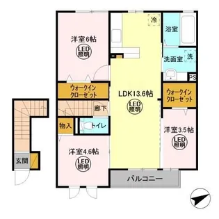 パークドオートム E【2階】の間取り