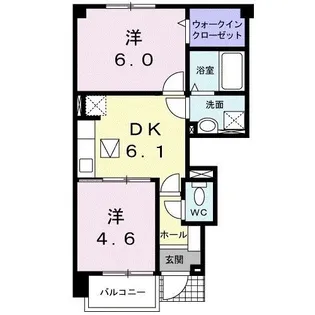 プレゼンティムIII B【1階】の間取り