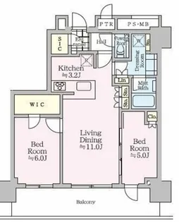 ザ・タワー十条【28階】の間取り
