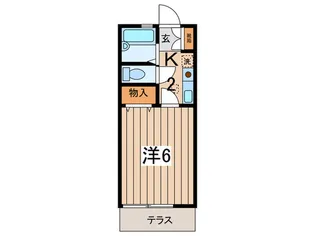 メルツミ-テ【1階】の間取り