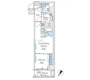 東京都渋谷区代々木2【マンション】の間取り