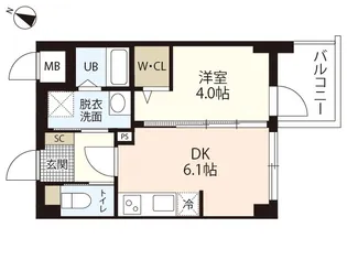 AR庚午南【2階】の間取り