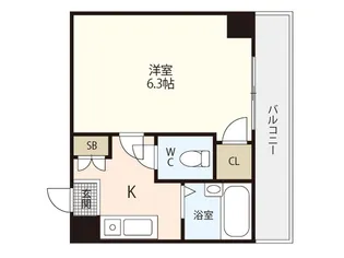 広島県広島市西区大宮3【マンション】の間取り