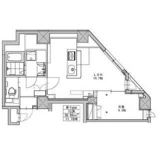 MALULANI千駄ヶ谷 マルラニ千駄ヶ谷【6階】の間取り