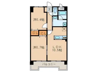 グリーンパレス東大曽根【5階】の間取り