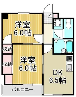 ケーレジデンス浅草【2階】の間取り