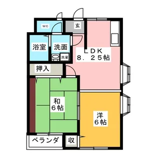 ジミーハイツ【1階】の間取り
