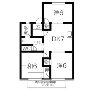 アネックスウエスト【1階】の間取り