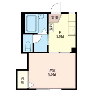 フローラ粕谷【1階】の間取り