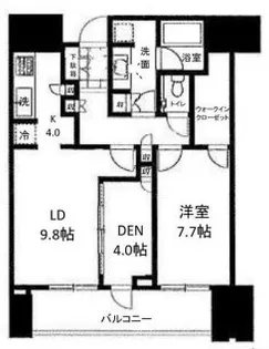 東京都港区赤坂2【マンション】の間取り
