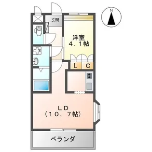シャルムコートII【2階】の間取り