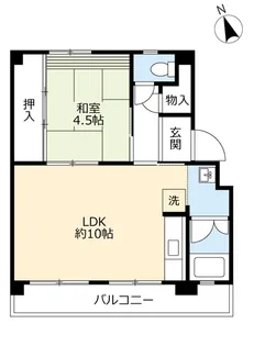 UR多聞台【3階】の間取り