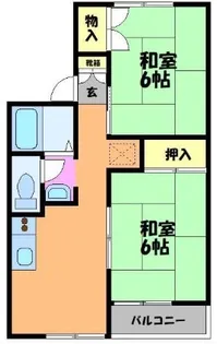 アザリアハイタウンC【1階】の間取り
