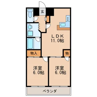 DOMUS21【4階】の間取り