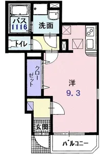 ボヌール【1階】の間取り