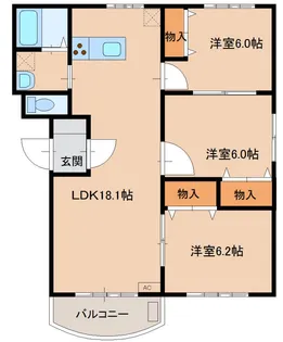 マンションemotion【1階】の間取り