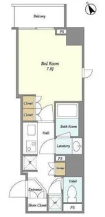 カーサスプレンディッド三田慶大前【5階】の間取り