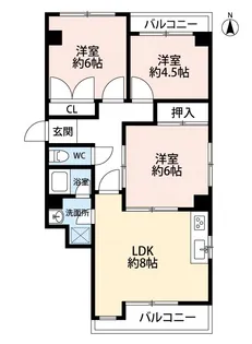 ストークマンション【4階】の間取り