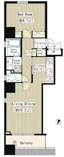 東京都港区芝4【マンション】の間取り