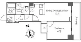 リバーシティ21新川【17階】の間取り