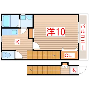 コンフォート メゾン プラム【2階】の間取り