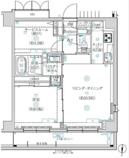 アルテシモ グレイス【5階】の間取り