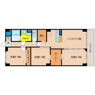 PLACIDES【3階】の間取り