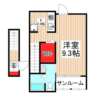 ロジーA【2階】の間取り