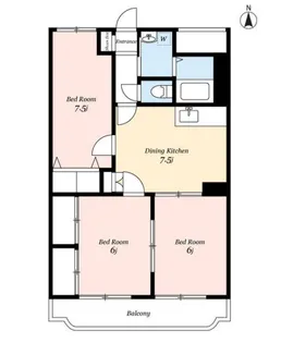 キャトルセゾン【2階】の間取り
