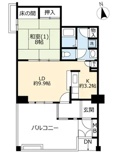 UR多摩ニュータウンビューコート若葉台【1階】の間取り