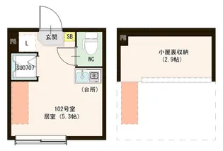 (仮称)柳原二丁目6 Designer AVAND【1階】の間取り