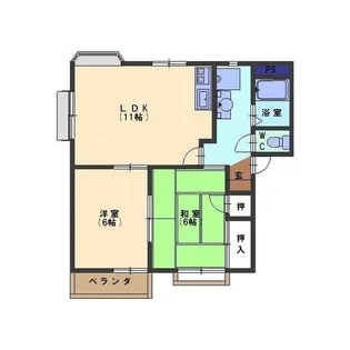 フレグランスエトワール【2階】の間取り