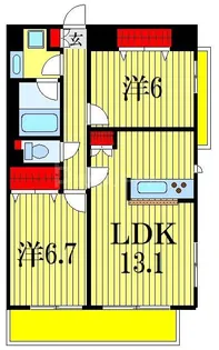 桜テラス【3階】の間取り